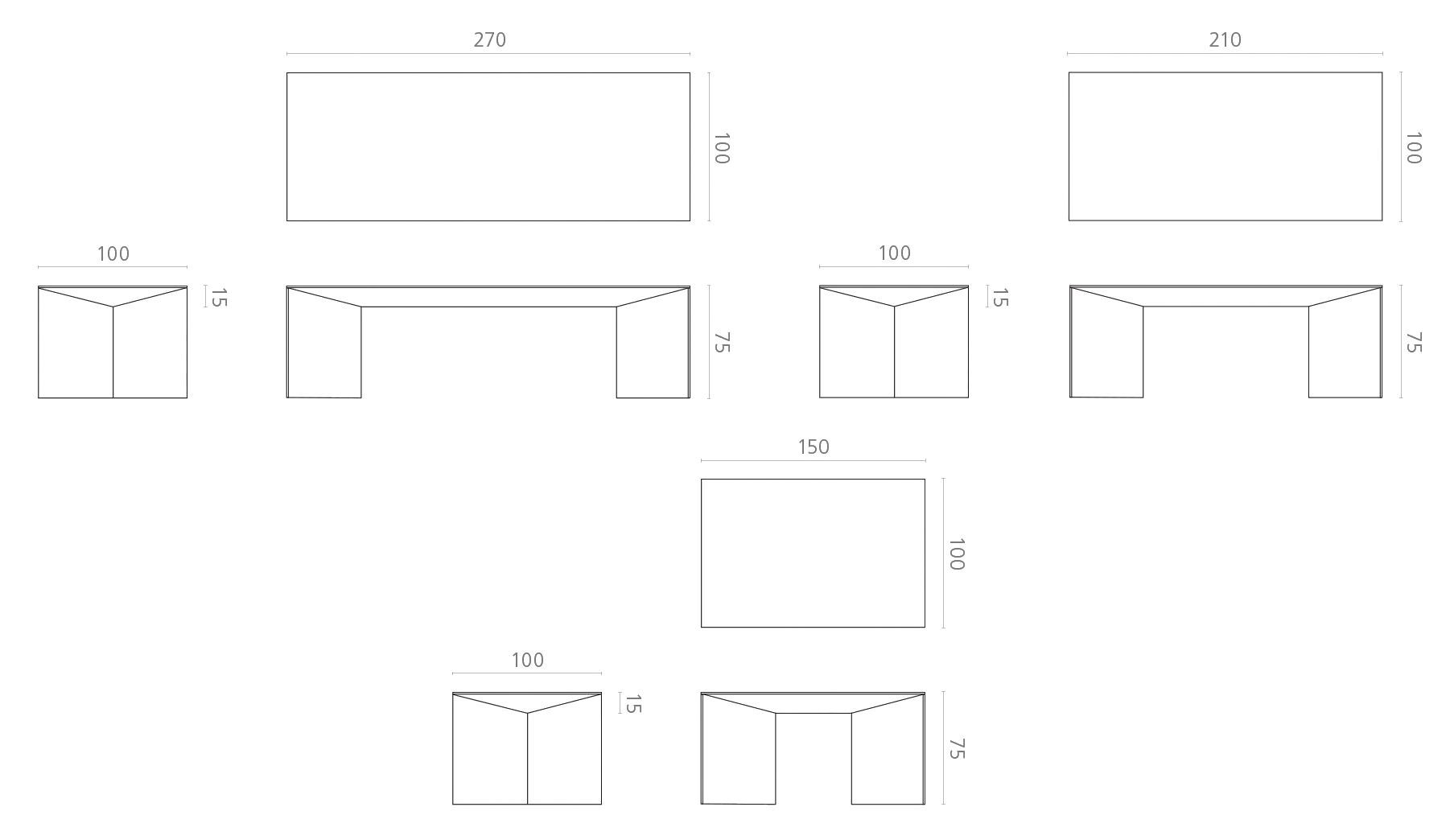 Прямоугольная консоль из травертина Раполано и стекла Marmo Arredo Киль ARCH-00138371 - Вид №3