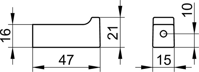 11114050000 Крючок для полотенца KEUCO Edition 11 - Вид №3