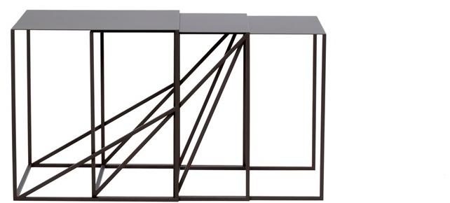 ASPLUND Штабелируемый квадратный металлический журнальный столик Oblique sun-id-1449885 - Вид №2