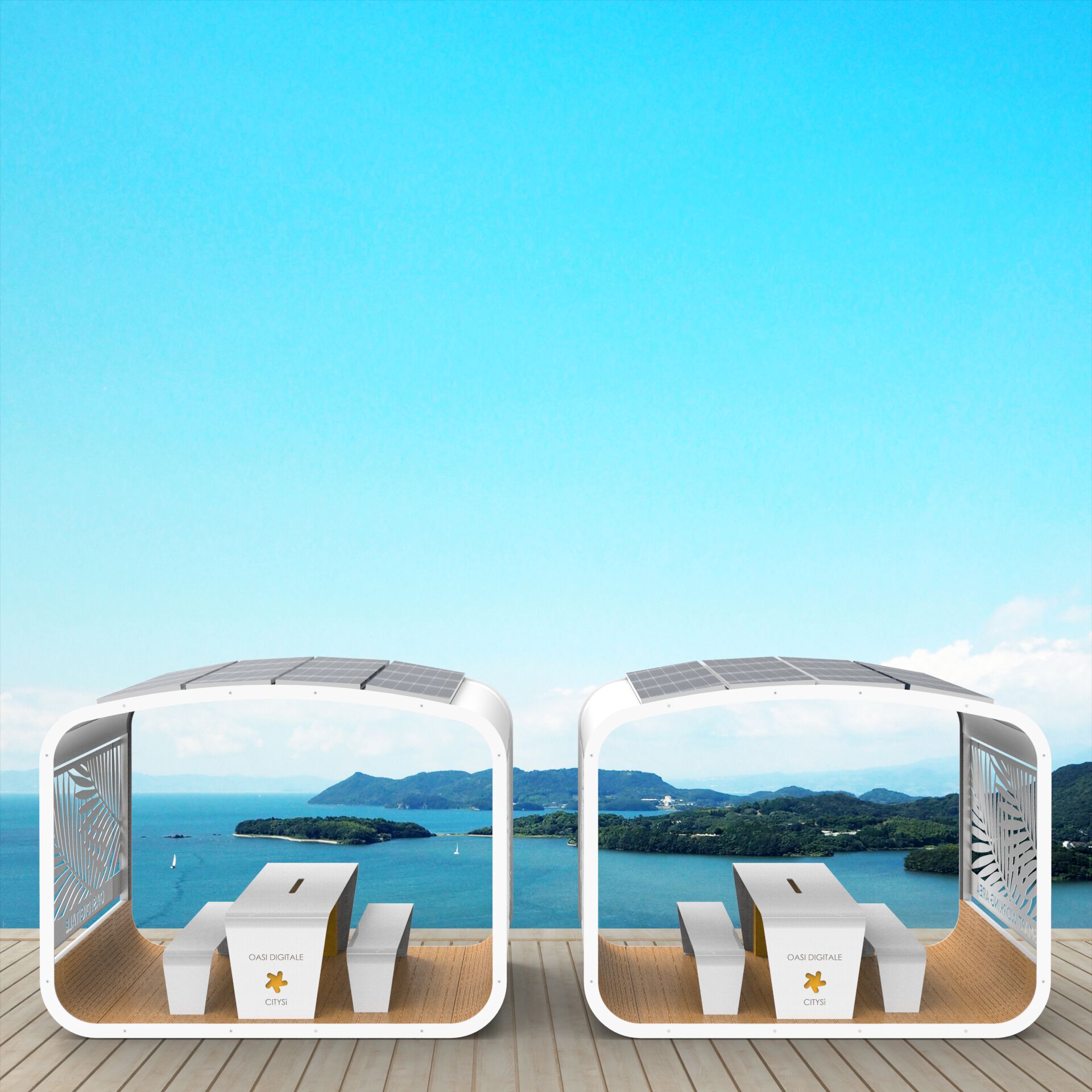 Умная беседка для общественных мест CITYSì OASI DIGITALE ARCH-00094101 - Вид №6