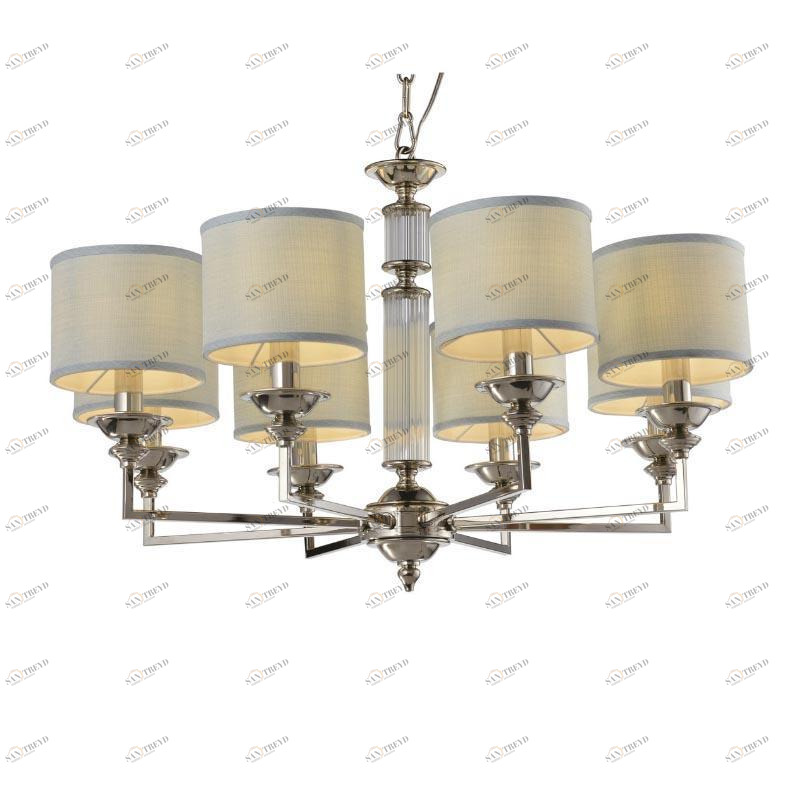 Подвесная люстра Omnilux Lezzeno OML-87403-08 OMNILUX ДИЗАЙНЕРСКИЕ, LEZZENO 279733 Серый 