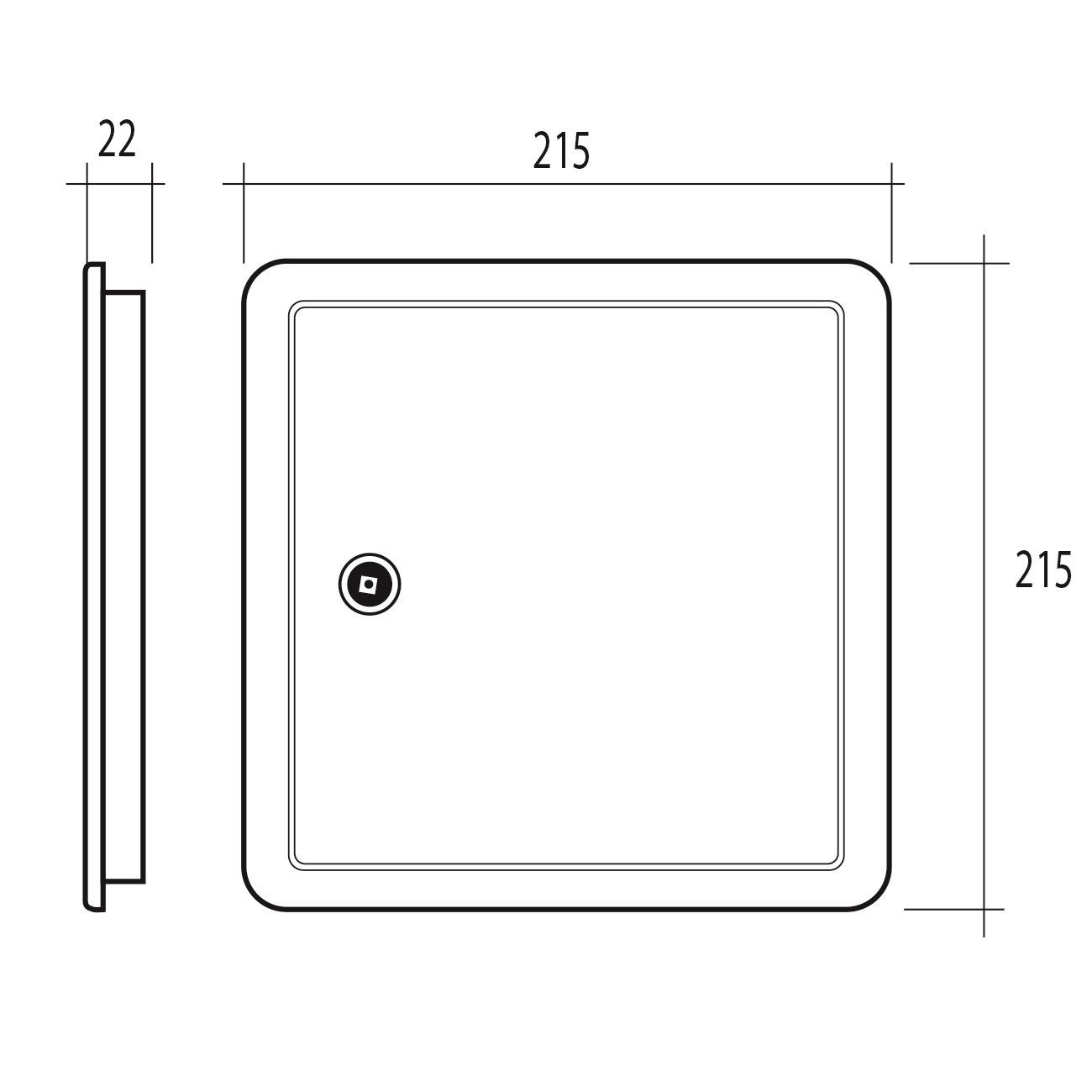 Инспекционная дверца для отверстия 200×200 мм First Corporation вентиляция ARCH-00110693 - Вид №5