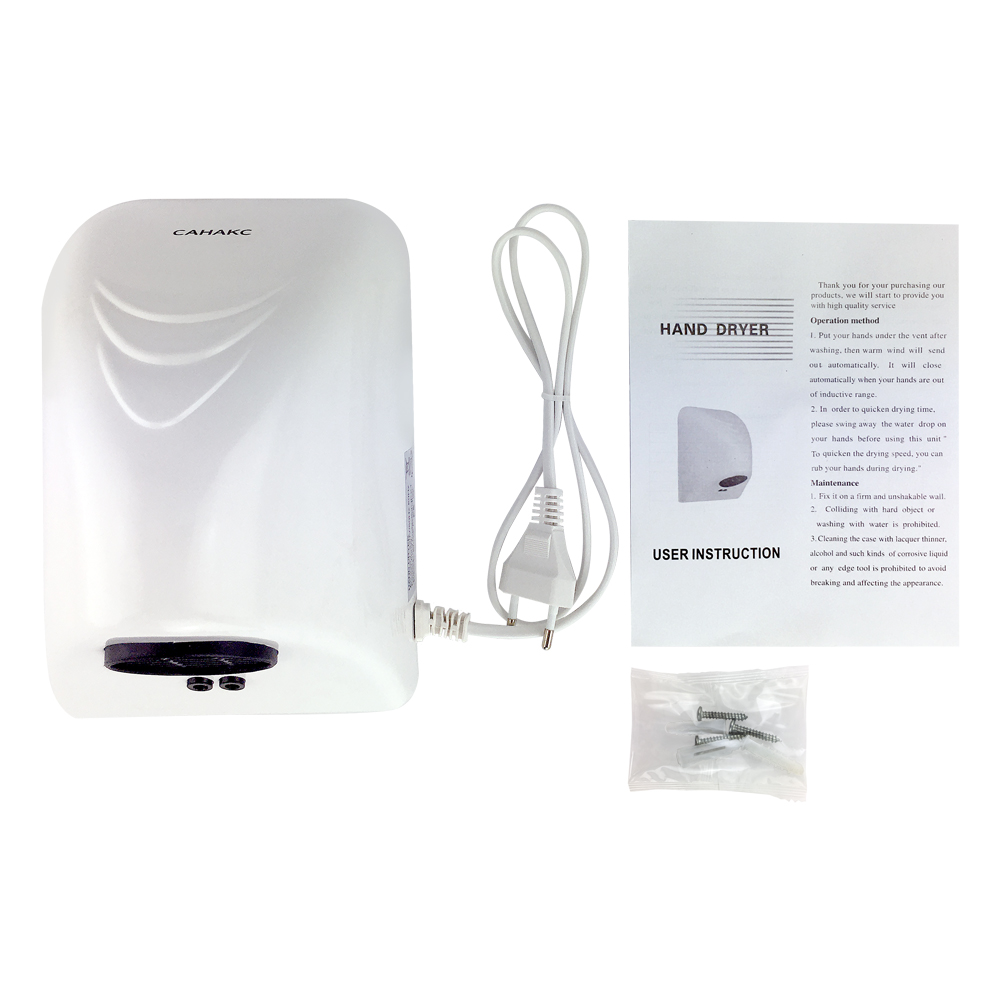 GFmark - Сушилка для рук уменьшенная, белая, 600W, код: 6920  - Вид №3