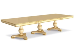 Прямоугольный стол для гостиной из массива дерева