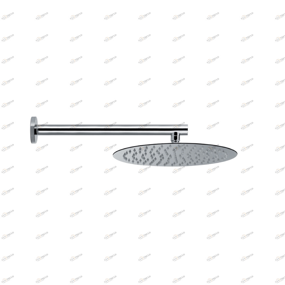 Душевая головка с круглой стенкой из нержавеющей стали с дождевой струей LINFA II NEWFORM Италия 67718