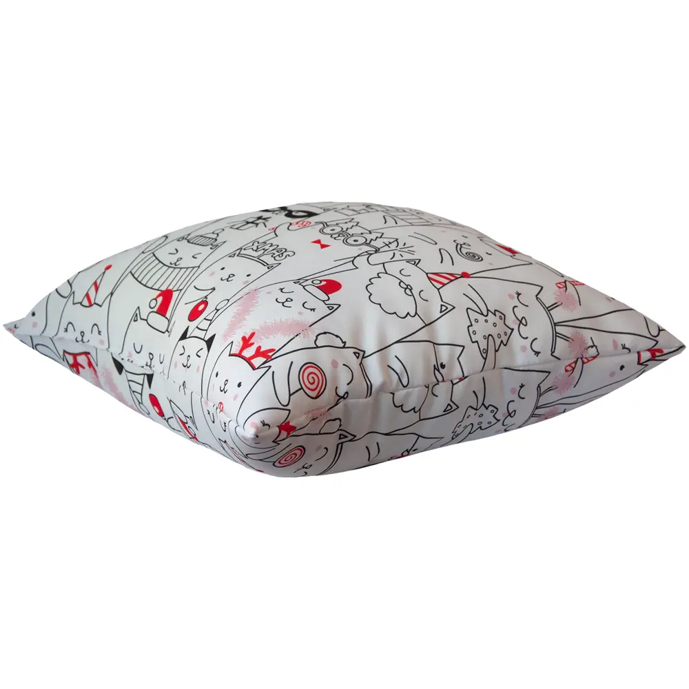 Подушка Seasons Коты Баюны 40x40 см цвет белый 85435161 STLM-2032331  - Вид №1