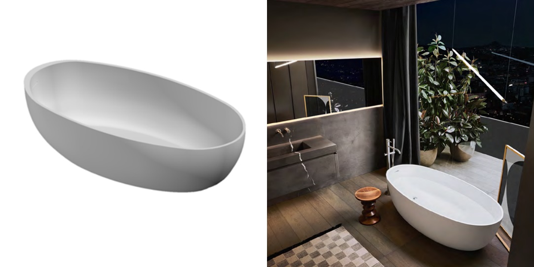 Ванна Oval Milltek 80x50x169 MILLDUE FLY 9681MILLTEK - Вид №2