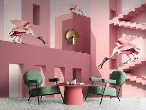 Обои с цифровой печатью с рисунком