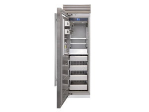 Встраиваемый вертикальный морозильник