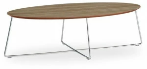 B&T Design Овальный журнальный столик из фанерованной древесины