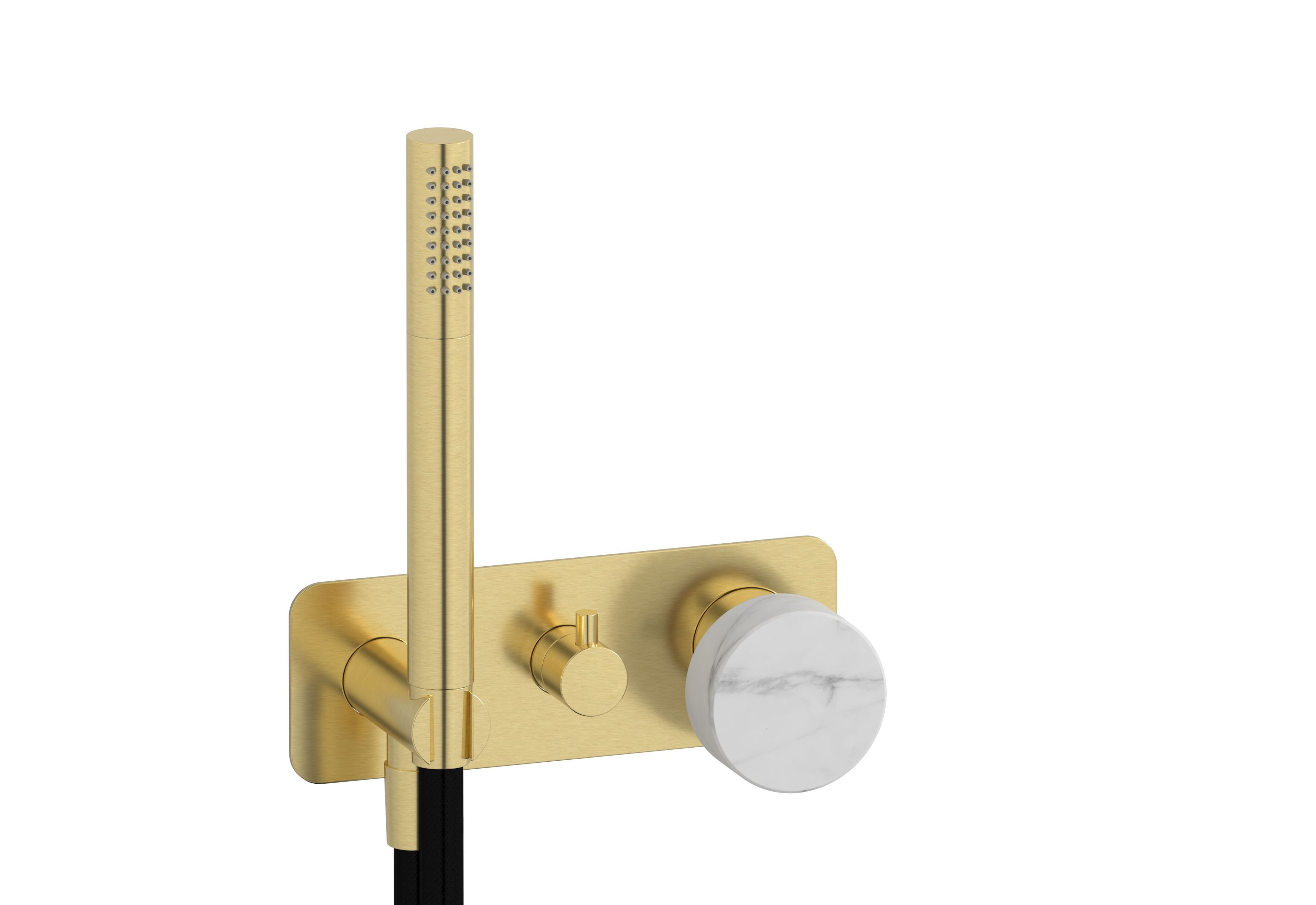 Мраморный встраиваемый смеситель для душа с ручным душем IB мрамор + мрамор Elle ARCH-00137390 - Вид №7