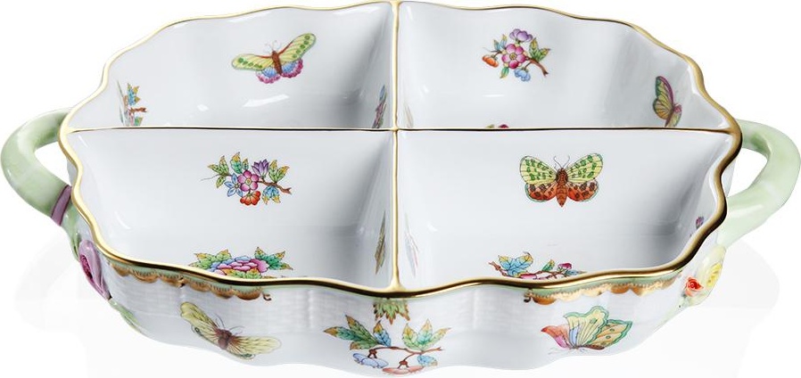 63023 Herend Менажница четырехсекционная 33,5см "Виктория" Фарфор 