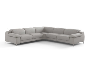 Угловой диван из ткани с электрическим движением