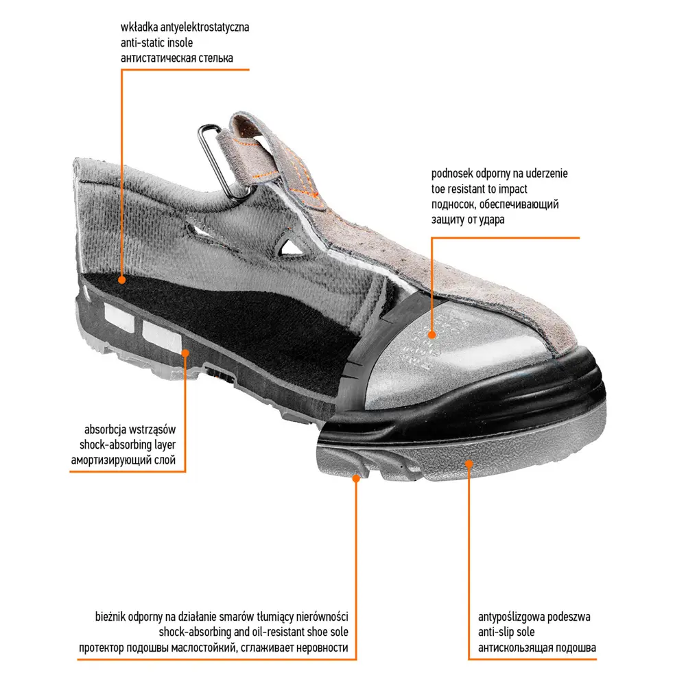 Сандалии рабочие Neo S1 SRA, замша, размер 39 Neò STLM-2175047 - Вид №3