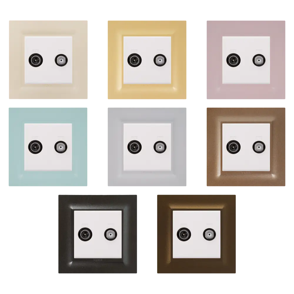 Спутниковая ТВ-розетка Legrand Structura для двойного подключения 82064624 STLM-0018614 - Вид №1