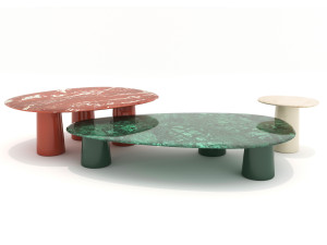 Журнальный столик с мраморной столешницей