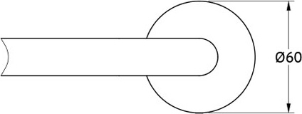 ELE 022 Штанга для полотенца 50 cm ELLUX Elegance - Вид №1