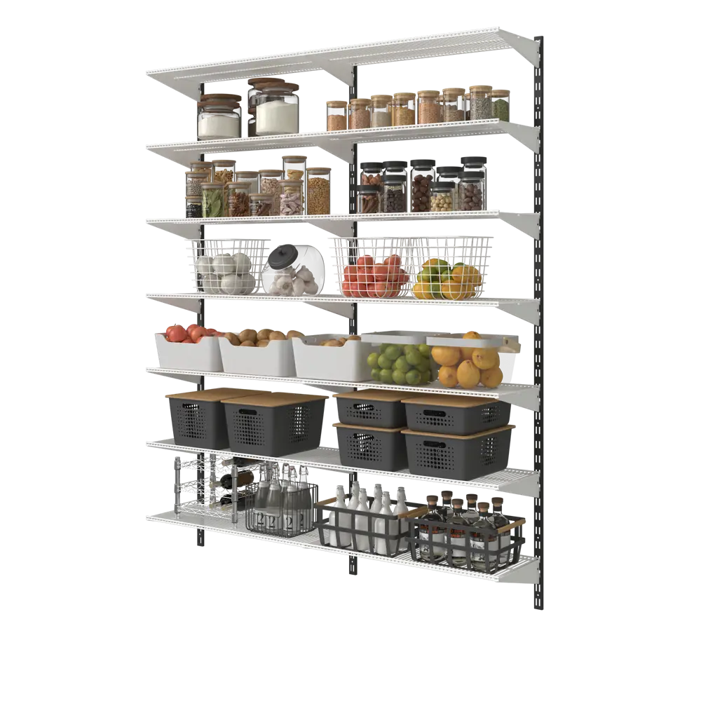 Полка сетчатая Spaceo 80x30 см нагрузка до 20 кг сталь цвет белый STLM-2041019 - Вид №10