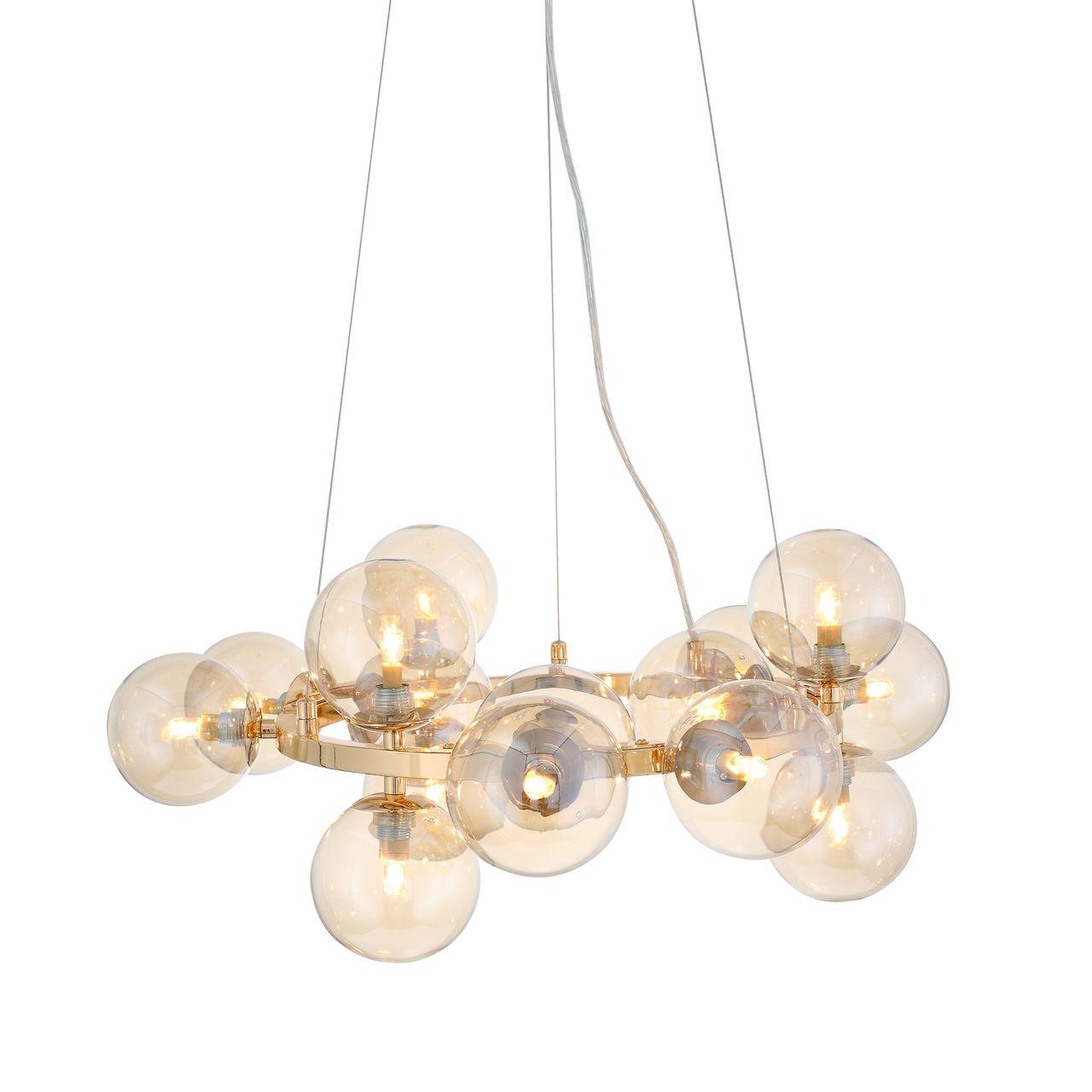 Подвесная люстра ST Luce Parllaone SL435.203.15 ST LUCE ДИЗАЙНЕРСКИЕ, PARLLAONE, ШАР 187750 Золотой  - Вид №1
