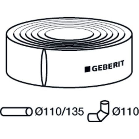 307.921.00.1 Звукоизолирующий рукав Geberit из ПЭ Geberit  - Вид №6