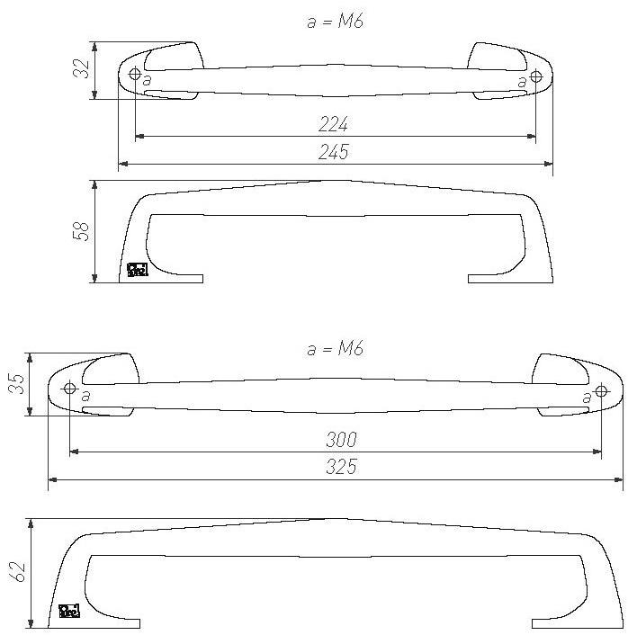 Dauby Бронзовая ручка Pure® 15212 - Вид №1