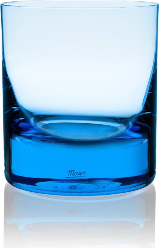 56988 Moser Стакан для виски Moser Виски сет 370мл (аквамарин) Хрусталь бессвинцовый 