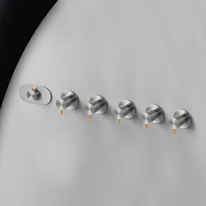 Термостат для душа матовая сталь с оранжевой ручкой Toki Radomonte TKI58SCIL24