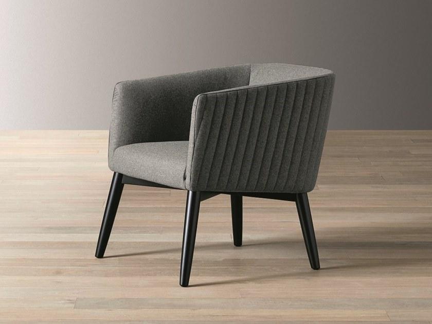 Meridiani Кресло со съемным чехлом из ткани с подлокотниками Lolyta sun-id-1383557 - Вид №4