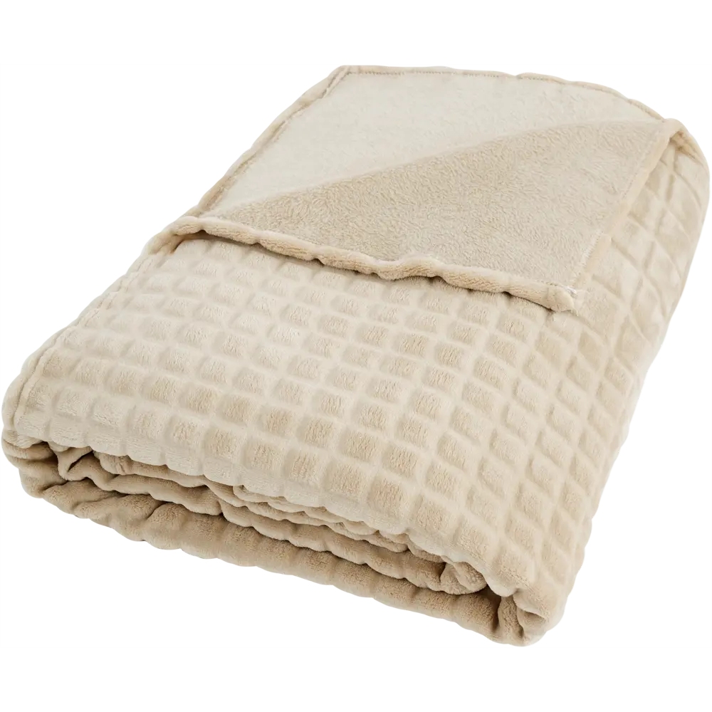 Плед Cuatro 200x220 см цвет бежевый Santreyd STLM-2102576