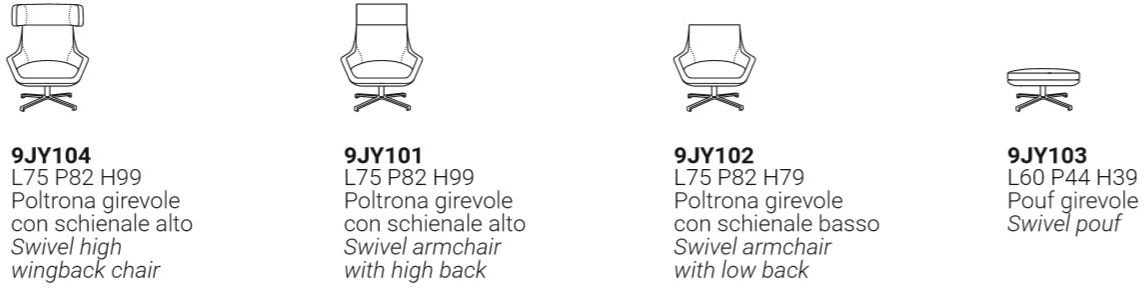 Marelli 4-спицевое кресло с подлокотниками sun-id-1382884 - Вид №4