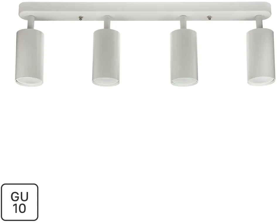 Поворотный спот Ritter Arton с 4 лампами GU10 для точечного освещения 83979306