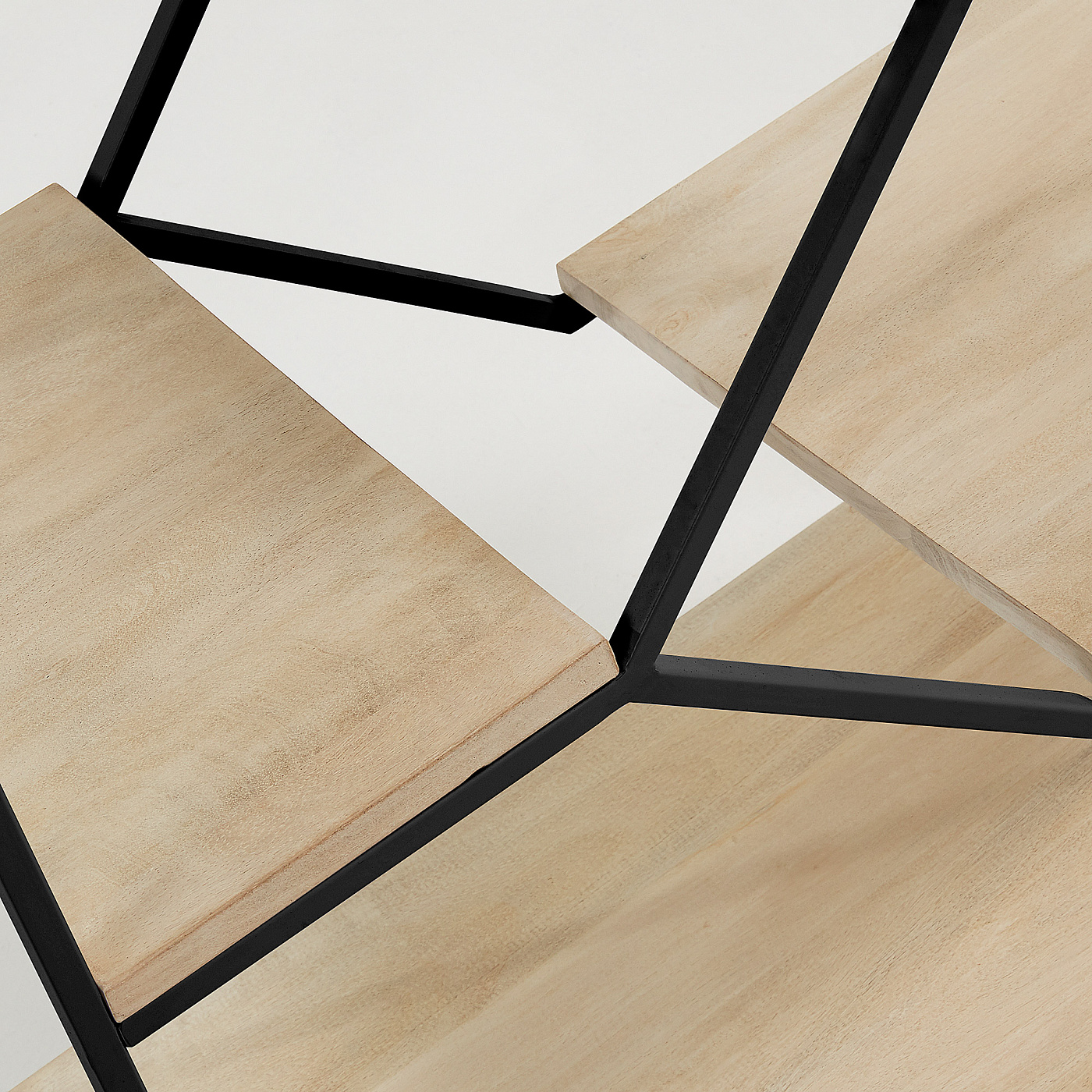 054382 Книжный стеллаж Pyke 80x93 черный La Forma Push 