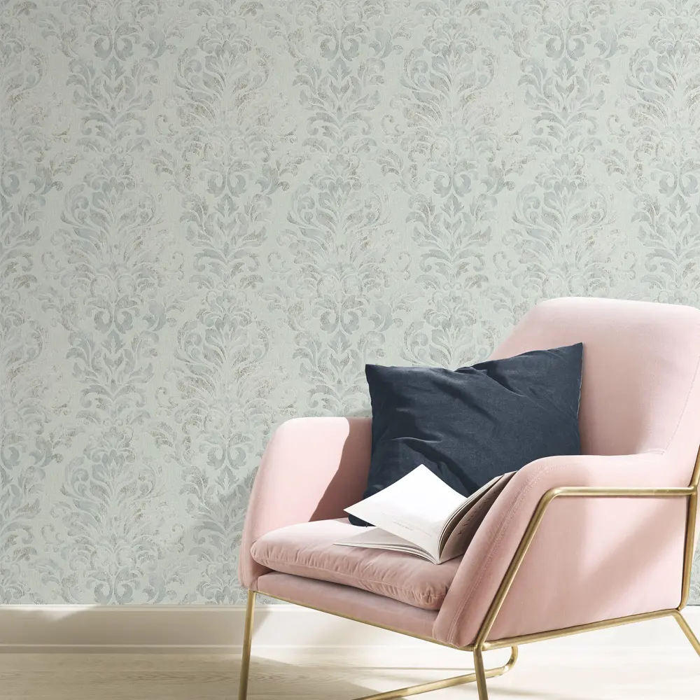 Обои флизелиновые Rasch Tendencia бирюзовые 1.06 м 975130 STLM-2184060 - Вид №2