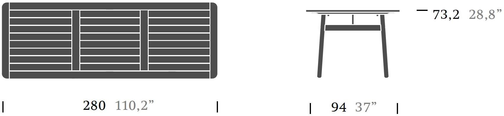 Kettal Прямоугольный садовый стол из тика Riva #26712 - Вид №4
