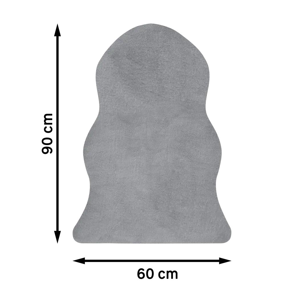 Коврик KREAFORTA Belleville 60x90 см полиэстер цвет серый STLM-2026036 - Вид №7