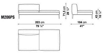 B&B Italia Секционный угловой диван в коже Michel sun-id-1423075 - Вид №37