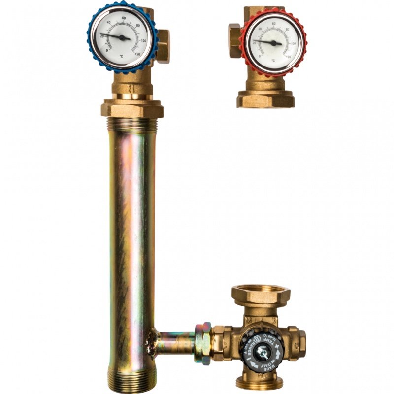 Насосная группа STOUT со смесительным контуром 1"1/4 без насоса, трансформируемая SDG0007003201 - Вид №3