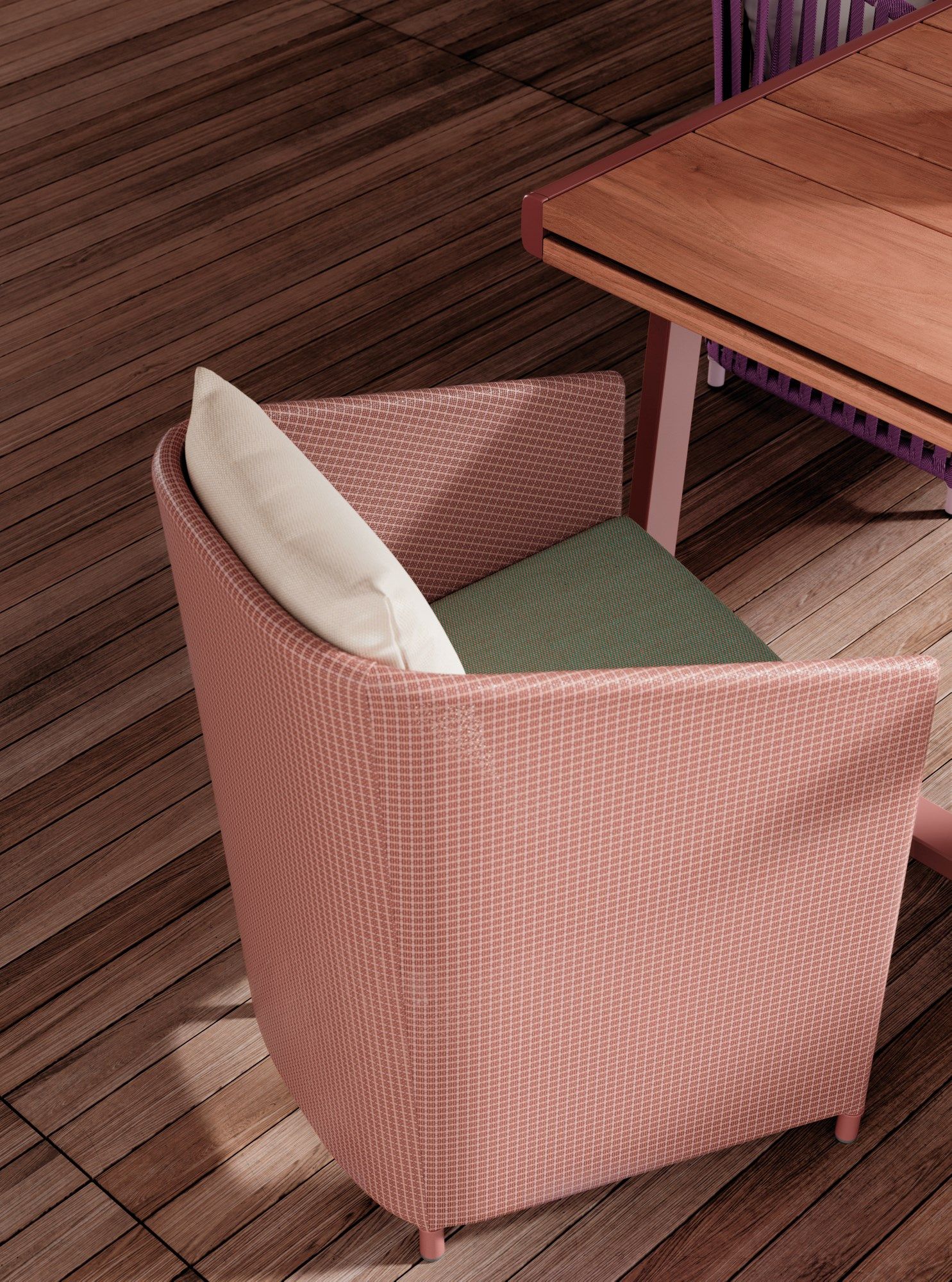 Садовый стул с подлокотниками Kettal Bitta Lounge ARCH-00067006 - Вид №2