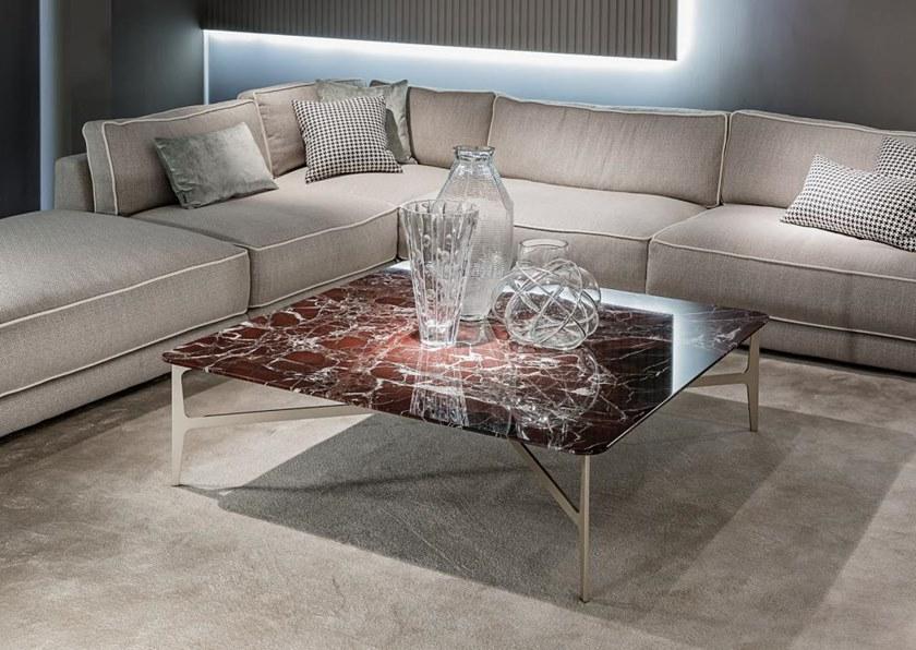 Casamilano Низкий квадратный мраморный журнальный столик Duprè sun-id-1421315 - Вид №4