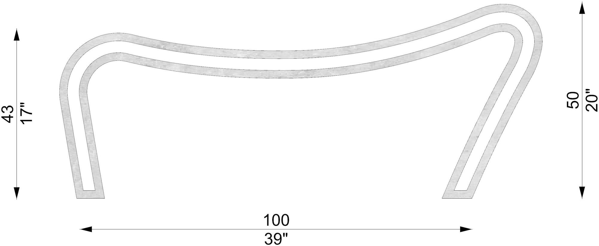 Concreative Бетонная скамья  1903-033  - Вид №6