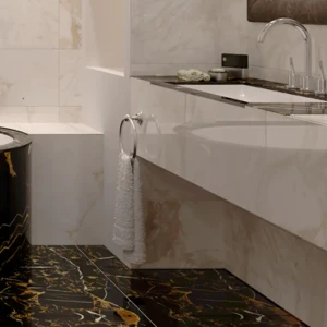 Керамогранит Golden Tile Saint Laurent 60.7x60.7 см 1.105 м² цвет чёрный 82754016 STLM-2189826