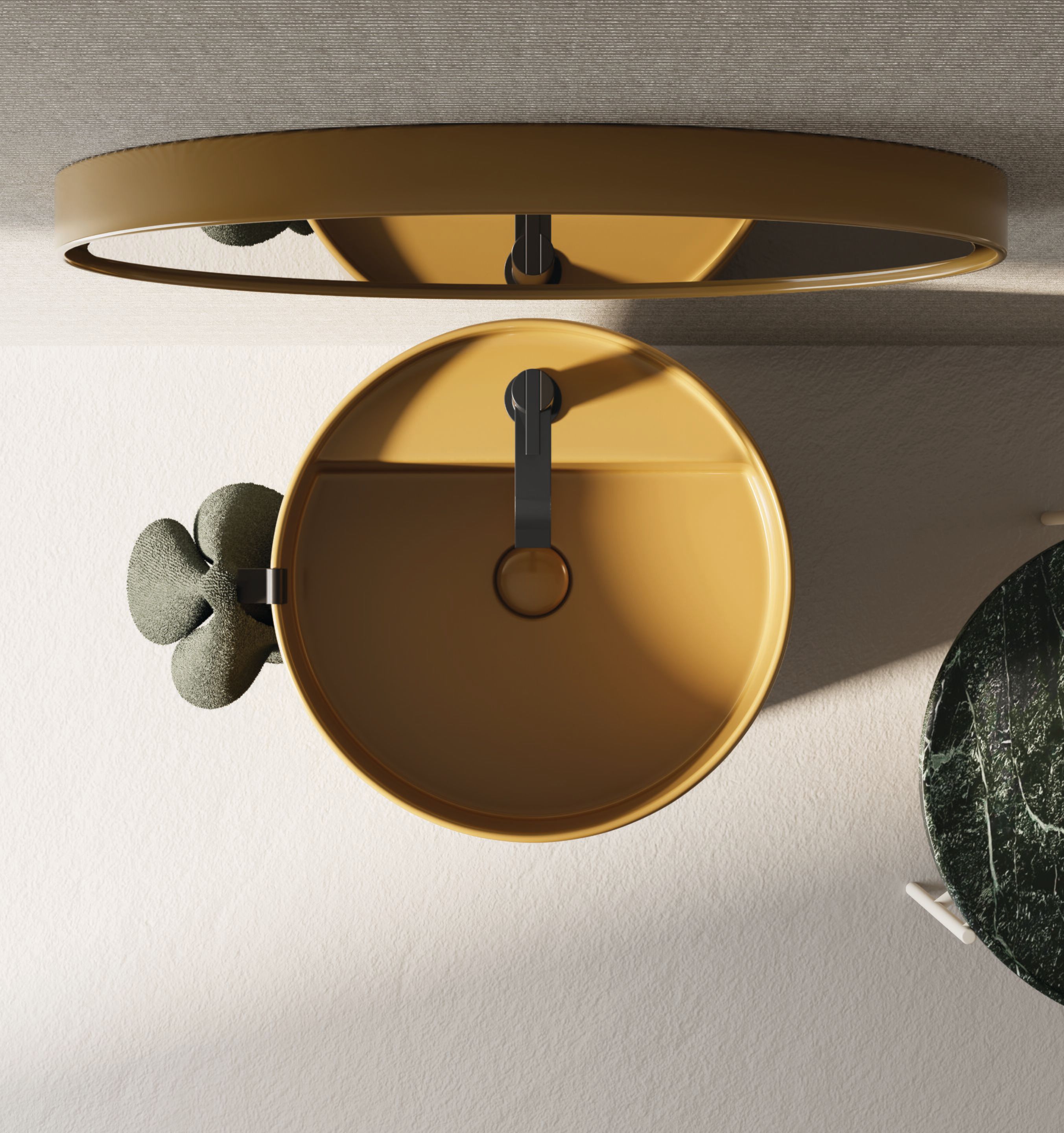 Керамическая круглая отдельно стоящая раковина Nic очевидный ARCH-00070023 - Вид №1