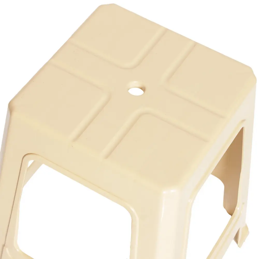 ТУБА-ДУБА Садовый табурет пластиковый бежевый 39×39×45 см 18855824 нет STLM-1478331 - Вид №3