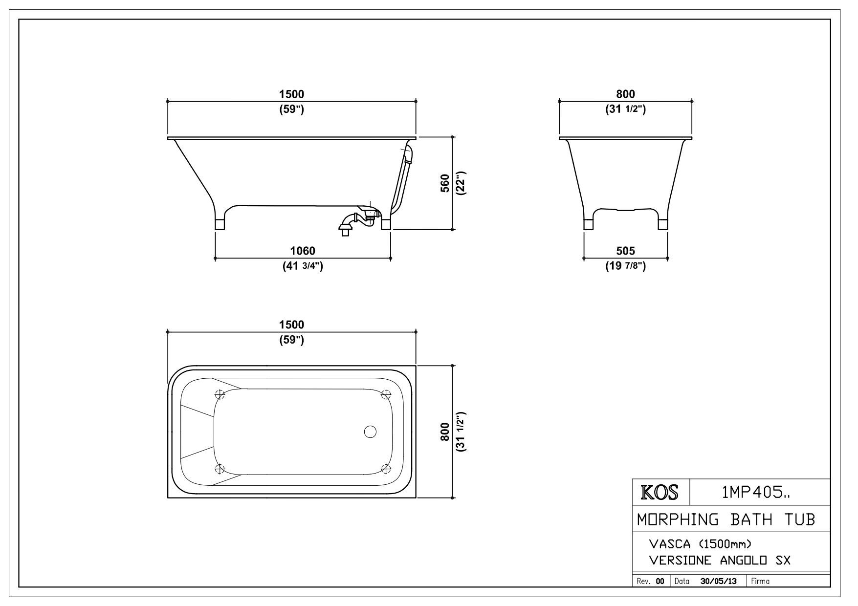 Прямоугольная ванна Zucchetti морфинг ARCH-00058812 - Вид №18