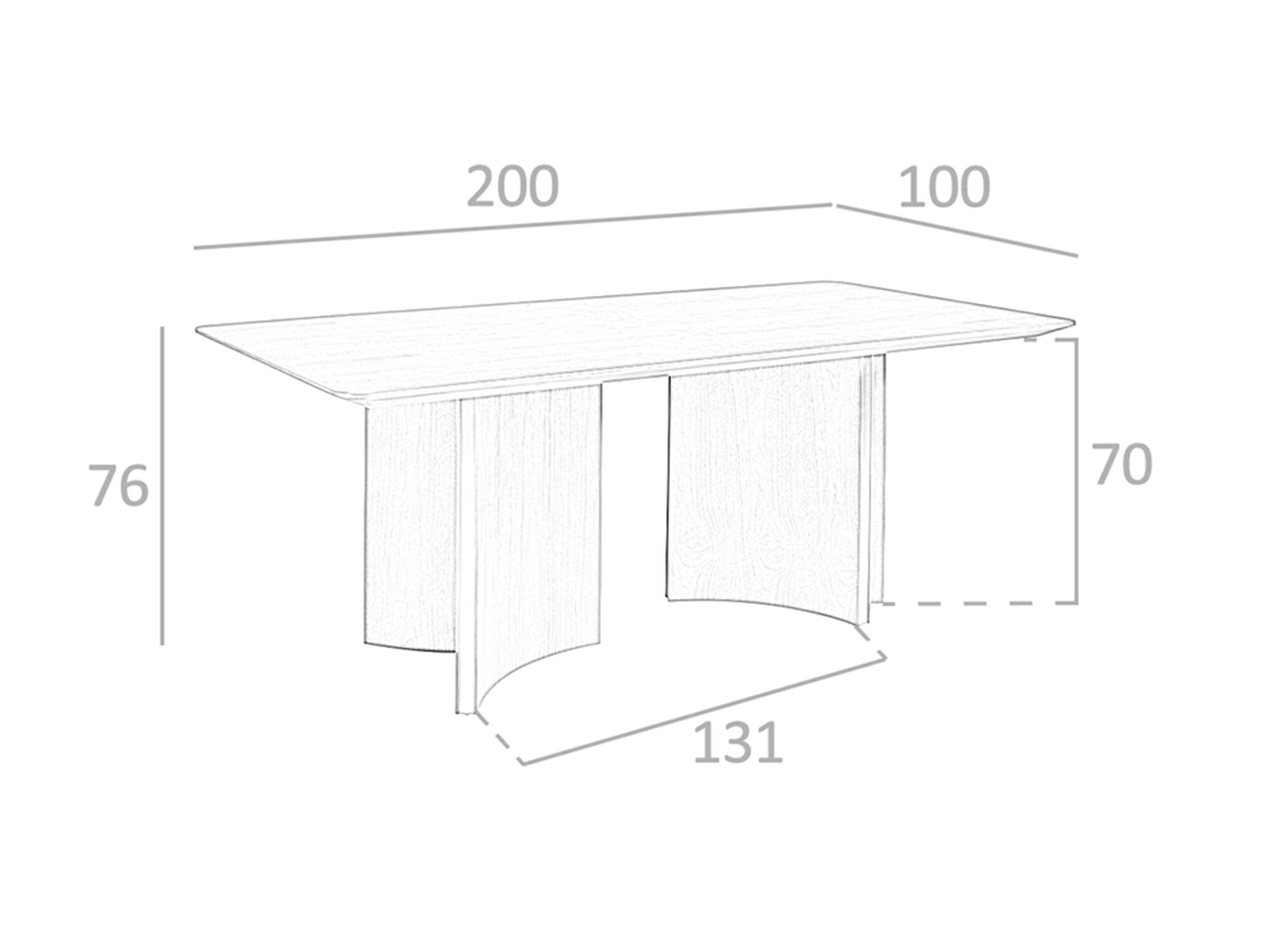 Прямоугольный обеденный стол из орехового дерева Angel Cerda Nature Life ARCH-00100883 - Вид №7