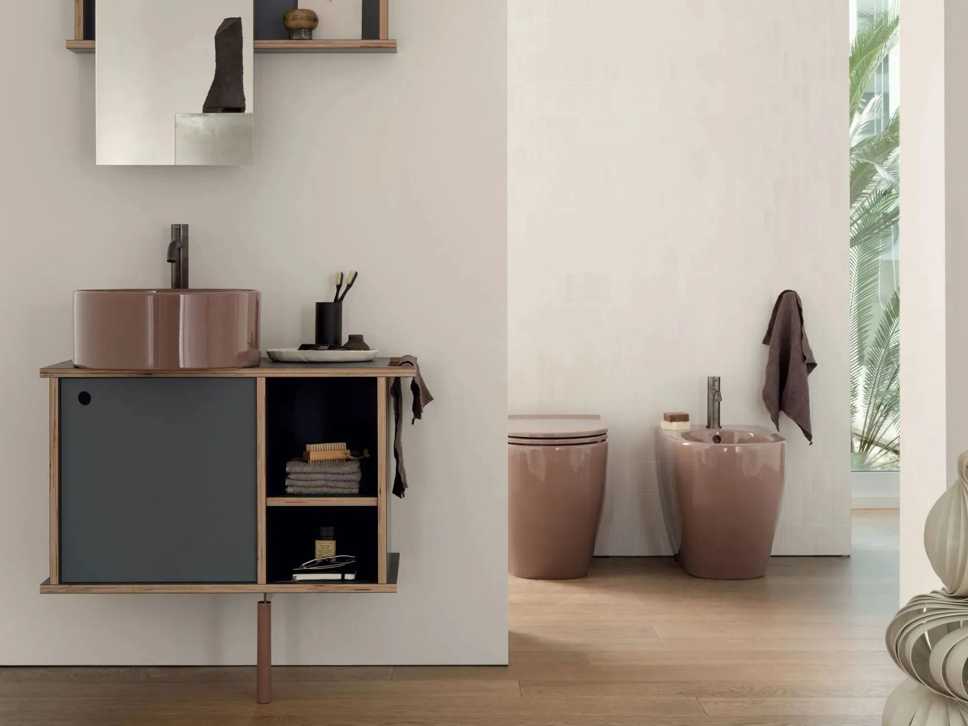 Умывальник Fenix-NTM® со встроенной раковиной с дверцами Ceramica Cielo Тео ARCH-00060956