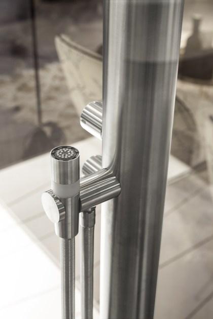 Antonio Lupi Design Напольная душевая стойка из нержавеющей стали с душевой лейкой Shawà Antoniolupi sun-id-1449210 - Вид №6