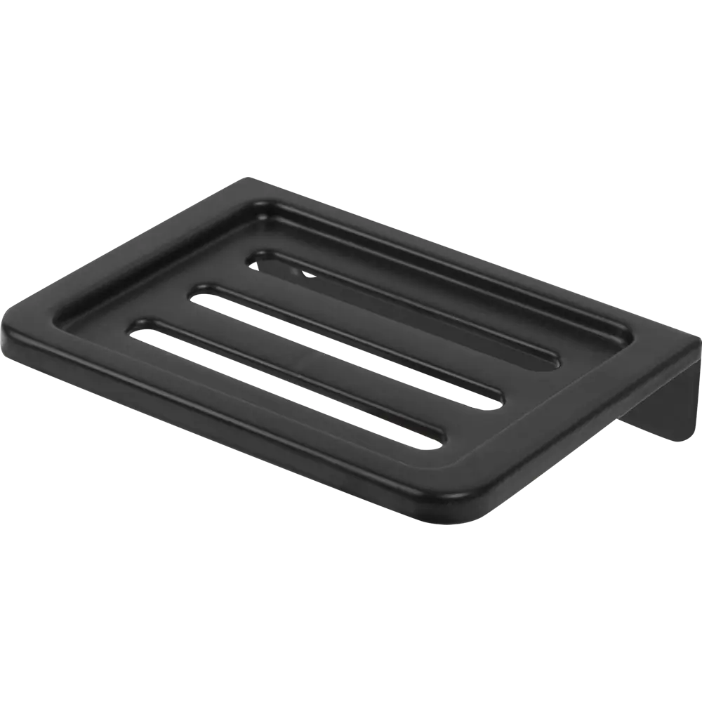 Мыльница Lund металл цвет чёрный SWENSA STLM-2067847