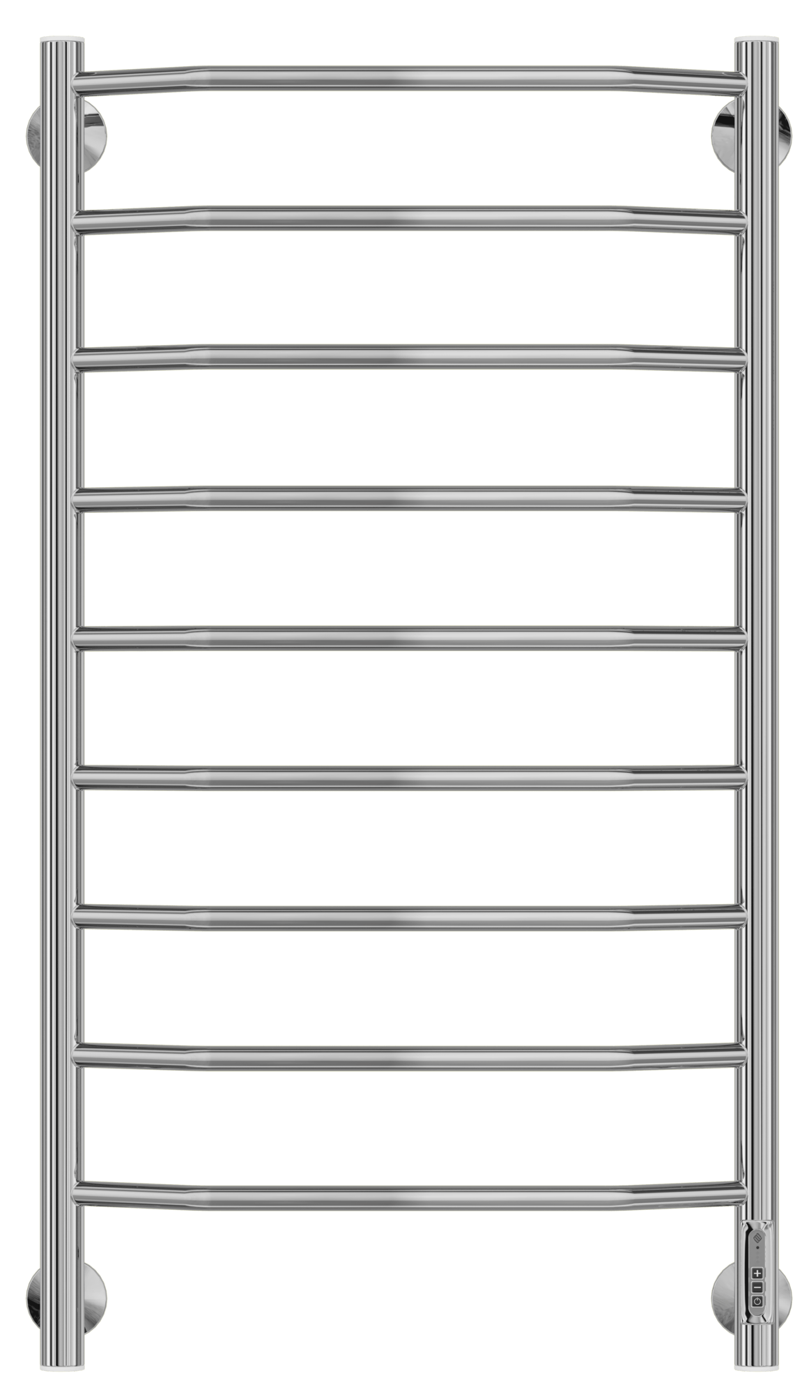 4660059580166 ЭЛЕКТРИКА Виктория П9 500х950 электро (new встроен диммер) Полотенцесушитель TERMINUS RAL 9016 глянец  - Вид №1