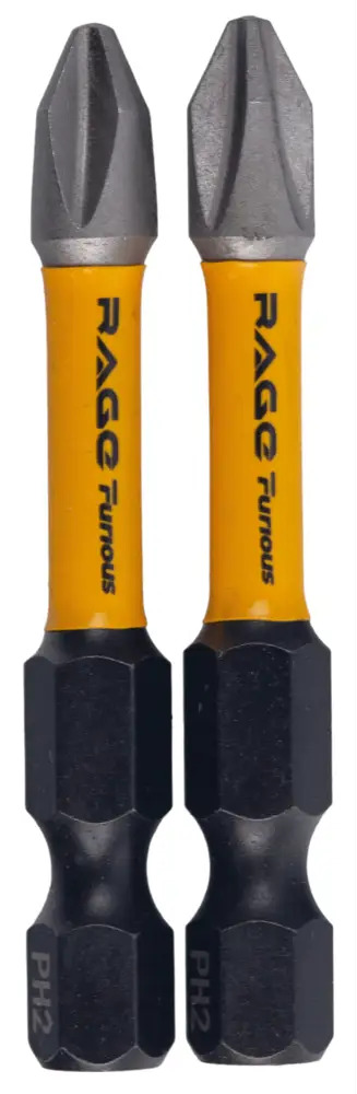 Ударная бита RAGE PH2 50 мм для профессионального монтажа (2 шт) 89361504